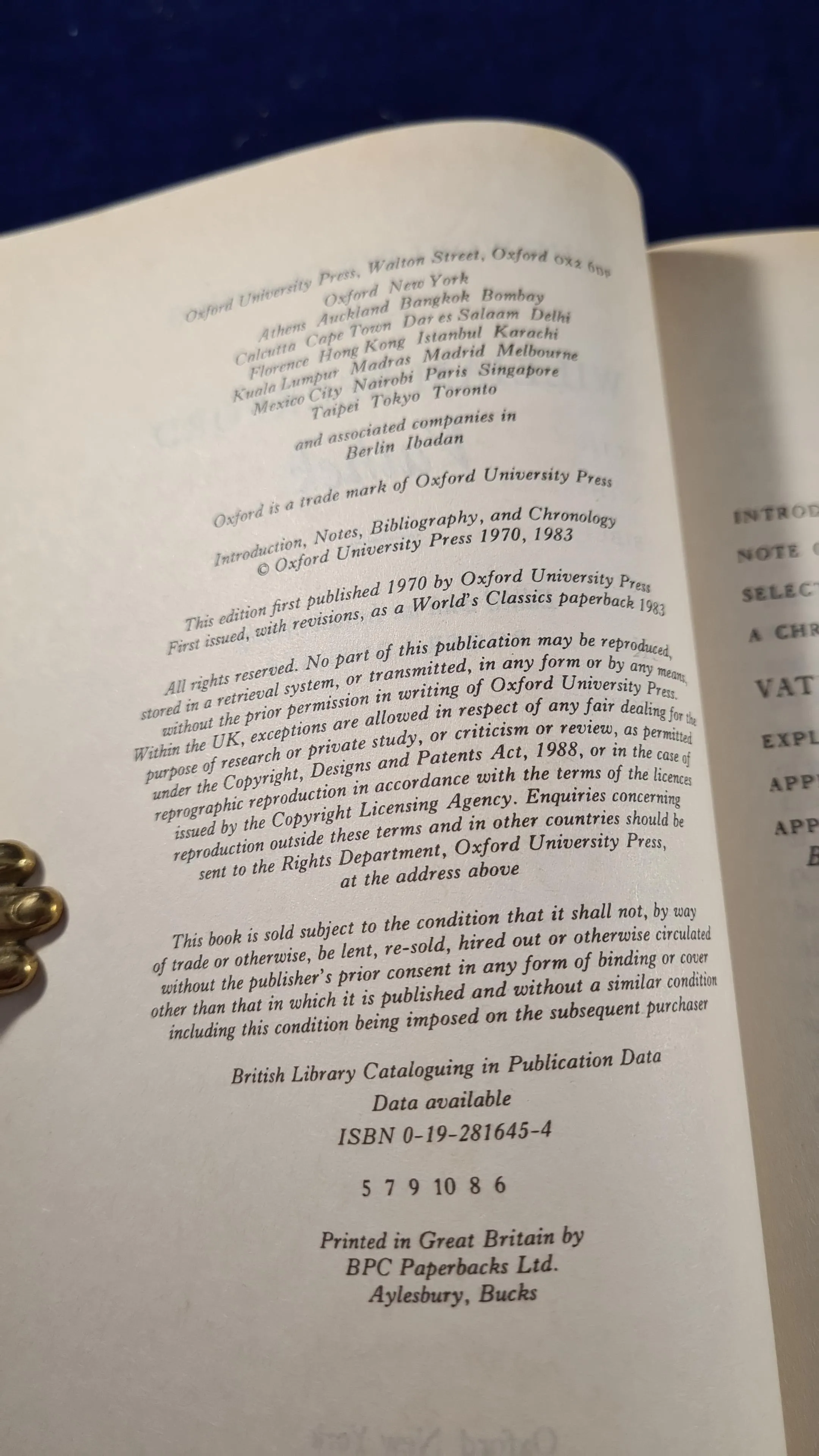 William Beckford - Vathek, Oxford University Press, 1983, Paperbacks
