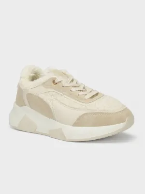 Womens "KHAFRA" Laced Up Casual Sneakers