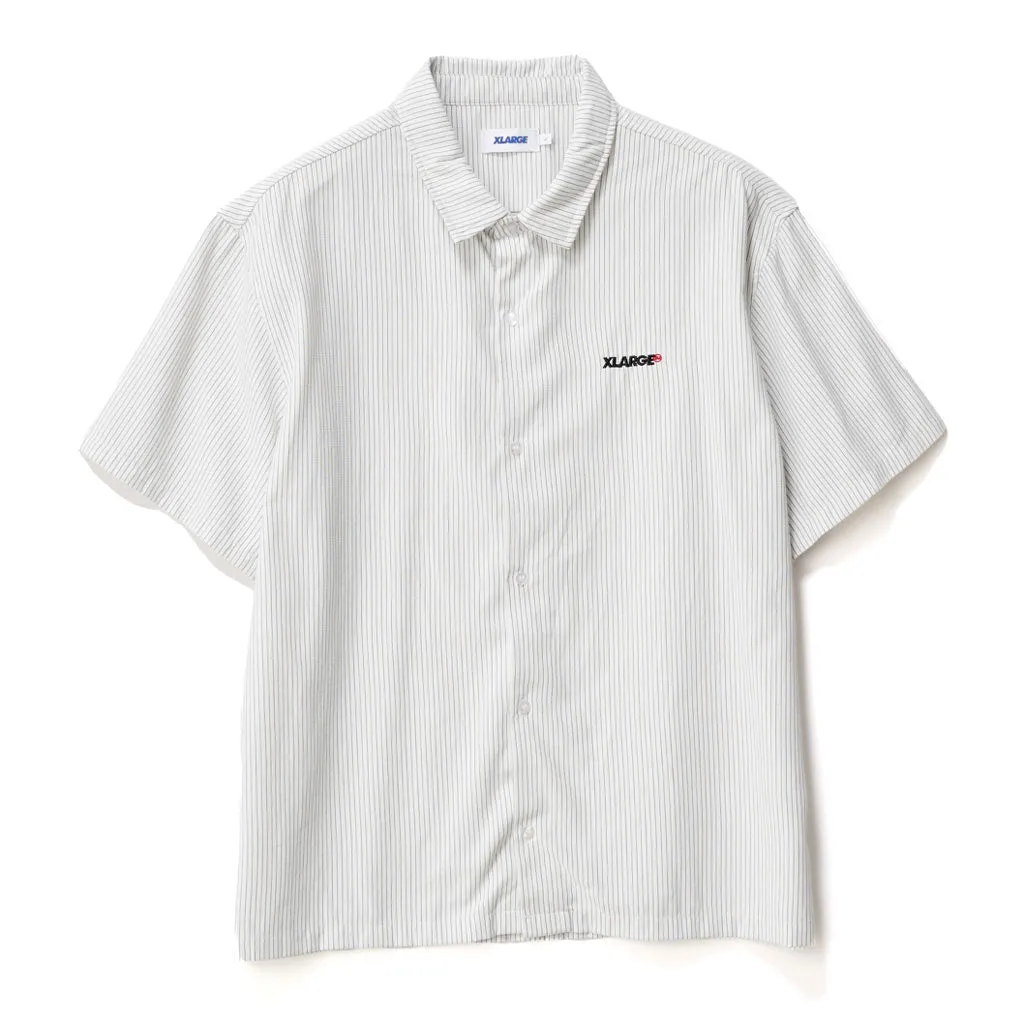 XLARGE 91 OXFORD SS SHIRT - TRUE WHITE/BLACK