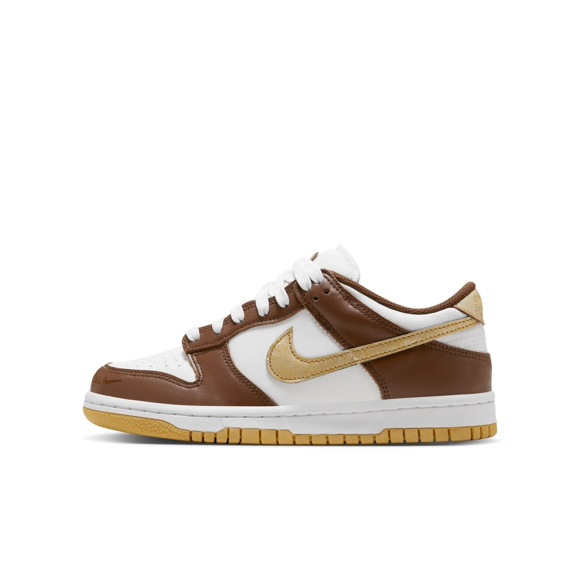 Youth Nike Dunk Low 'Cacao Wow/Gold'