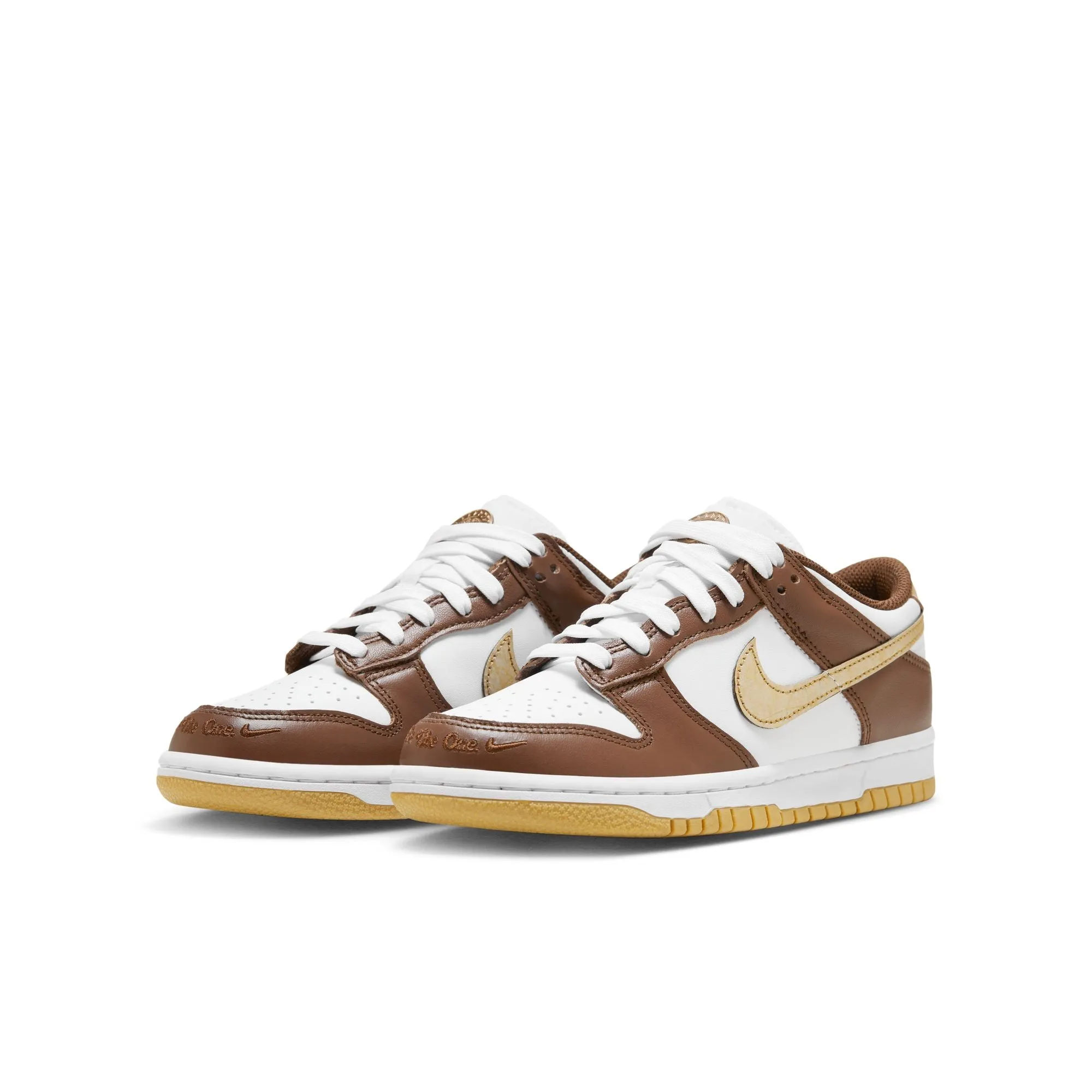 Youth Nike Dunk Low 'Cacao Wow/Gold'